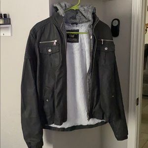 Leather jacket with for interior